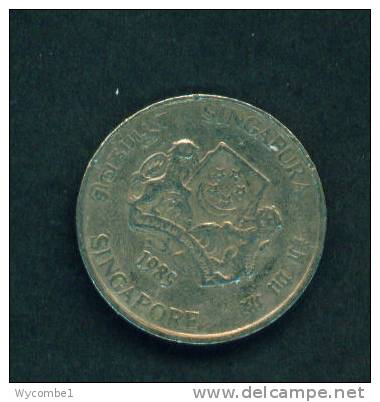 SINGAPORE  -  1985  20 Cents  Circulated As Scan - Singapore