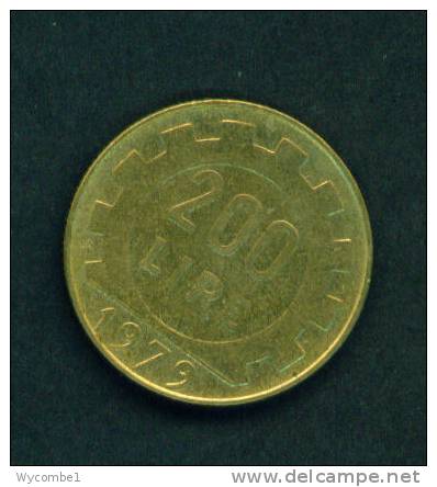 ITALY  -  1979  200 Lira  Circulated As Scan - 200 Lire