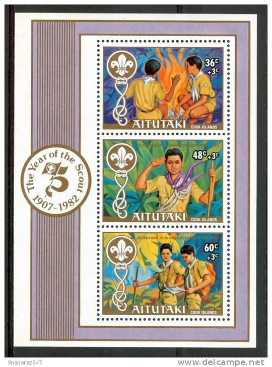 1983 Aitutaki Scout Scoutisme Scouting Set MNH** -Sc40 - Nuevos
