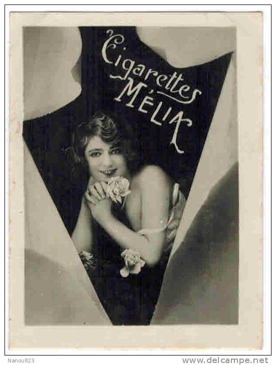 CHROMO CIGARETTES MELIA  ALGER FEMMES PIN UP : "Portrait De Femme" - Melia