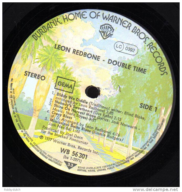 * LP *  LEON REDBONE - DOUBLE TIME (Germany 1977) - Blues