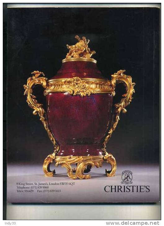 - IMPORTANT FRENCH AND CONTINENTAL FURNITURE ............ CHRISTIE'S  LONDON 1994 - Books On Collecting
