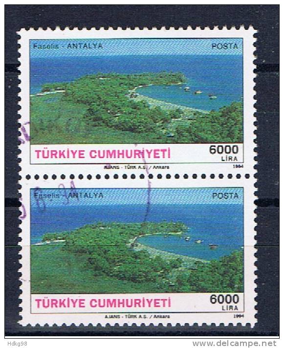 TR Türkei 1994 Mi 3019 (Paar) - Oblitérés