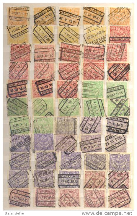 Belgie - Belgique Ocb Nr :  HUGE STOCK LOT TR 100 - 127 USED (zie  7 SCANS ) - Usados