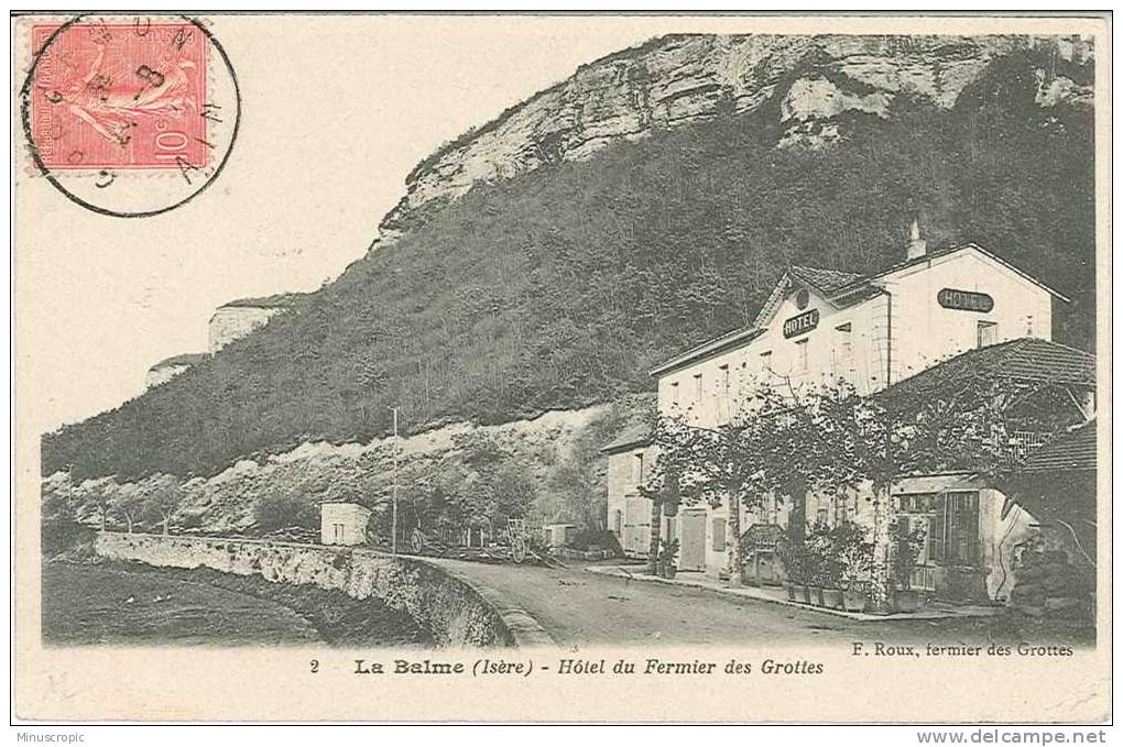 CPA 38 - La Balme Les Grottes - Hôtel Du Fermier Des Grottes - La Balme-les-Grottes