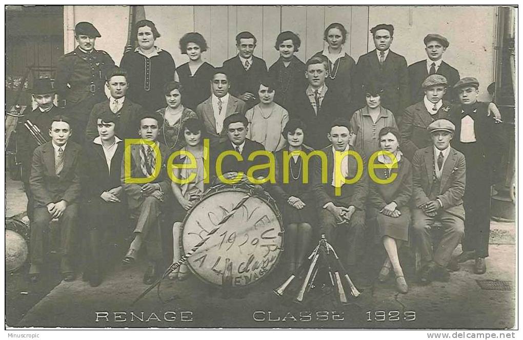 CPA 38 - Renage - Classe 1929 - Renage