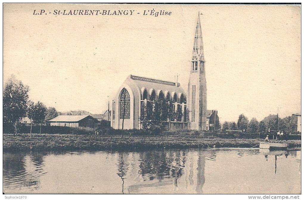 NORD PAS DE CALAIS - 62 - PAS DE CALAIS - SAINT LAURENT BLANGY - L'Eglise - Saint Laurent Blangy