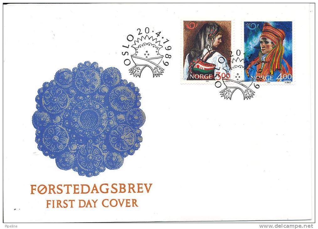 Norway FDC Nordic Co Operation 20-4-1989 With Cachet - FDC