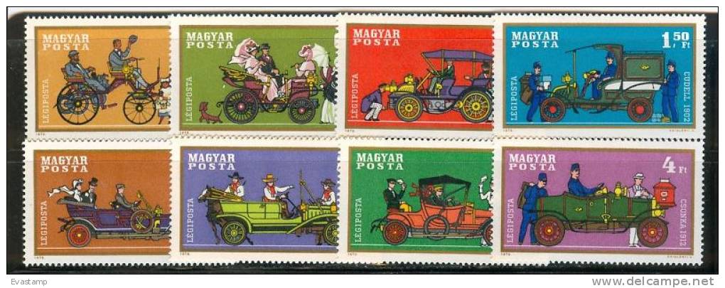HUNGARY - 1970. History Of Automobile Cpl.Set MNH! - Nuevos