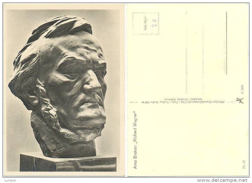 Künstler AK, Arno Breker " Richard Wagner ", Kunst Im Dritten Reich - Sculture