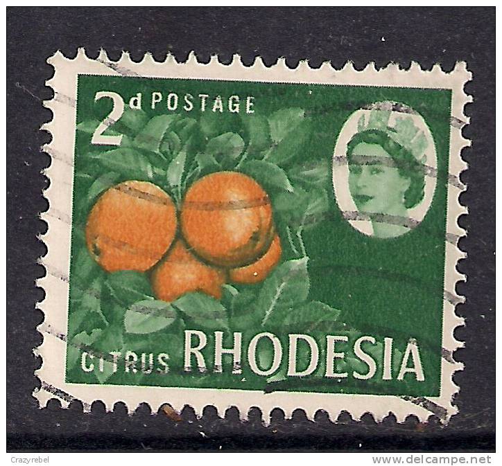 Rhodesia 1966 QE2 2d Citrus Orange Used SG 375 ( D685 ) - Rhodésie (1964-1980)