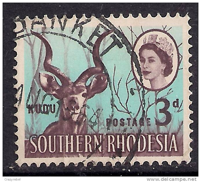 SOUTHERN RHODESIA 1964 3d BROWN & PALE BLUE USED STAMP SG 95.( D686 ) - Rodesia Del Sur (...-1964)