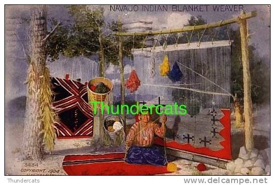 CPA INDIENS INDIAN INDIEN NAVAJO INDIAN BLANKET WEAVER - Non Classés