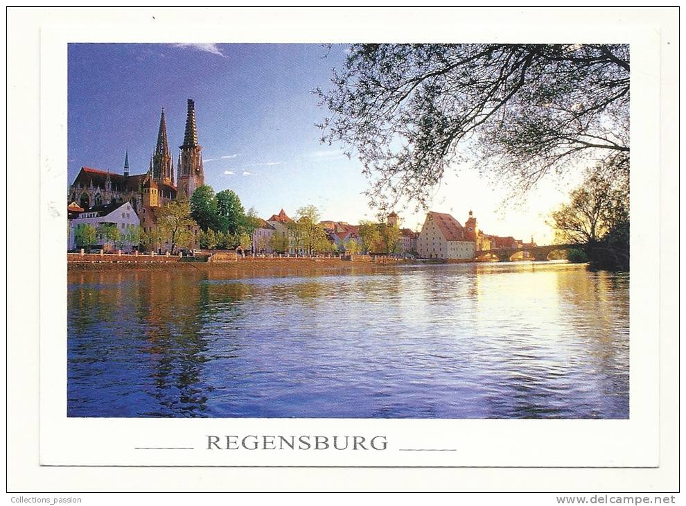 Cp, Allemagne, Regensburg, Stadt Am FluB, Die Alstadt An Der Donau, écrite 1998 - Regensburg