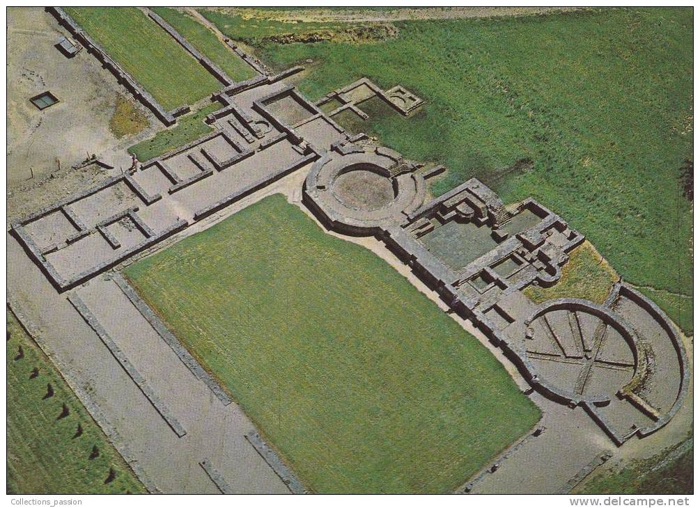 Cp , 89 , St-PÈRE-sous-VEZELAY , Fouilles Des Fontaines-Salées , Vue Générale Aérienne Du Site - Fontaines Salees