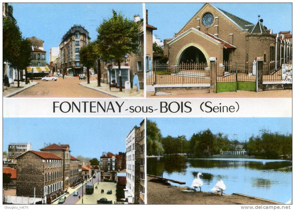 77-FONTENAY-SOUS-BOIS..4 VUES.....CPSM GRAND FORMAT - Fontenay Tresigny