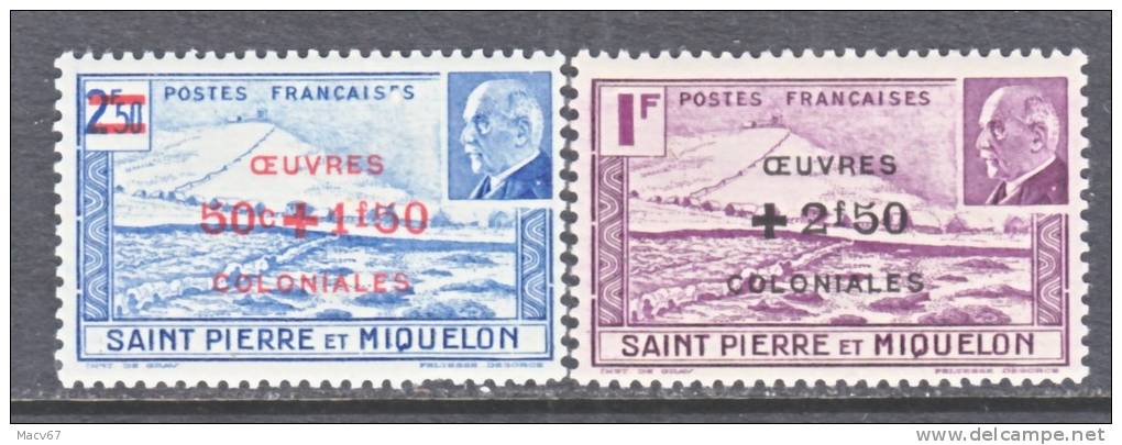 Saint-Pierre And Miquelon  B 11-2   *  VICHY - Unused Stamps