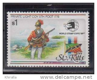 St.kitts    1989    N° 698   COTE    2.00    EUROS      (224) - St.Kitts En Nevis ( 1983-...)