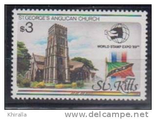 St.kitts    1989    N° 699   COTE    5.00    EUROS      (226) - St.Kitts En Nevis ( 1983-...)