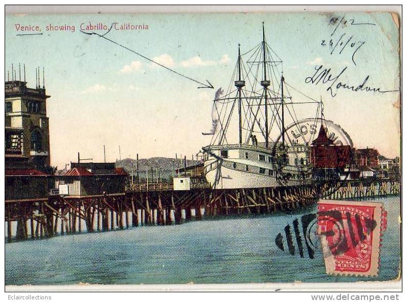 U.S.A  California   Venice Showing    Cabrillo - Autres & Non Classés