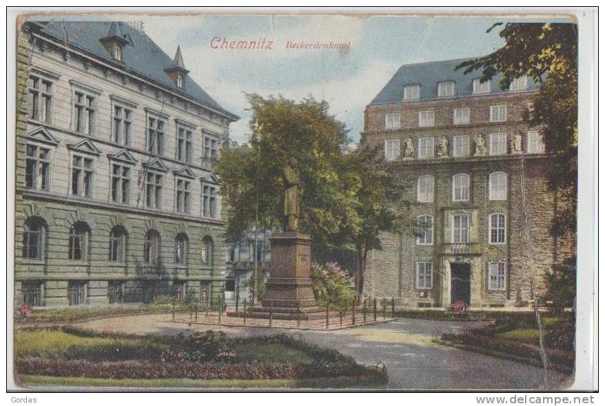 Germany  - Chemnitz - Beckerdenkmal - Chemnitz