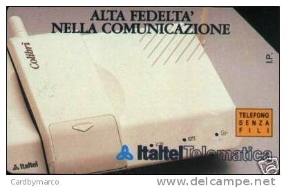 *ITALIA: ITALTEL - TELEFONO SENZA FILI* - Scheda SIP Usata - Public Special Or Commemorative