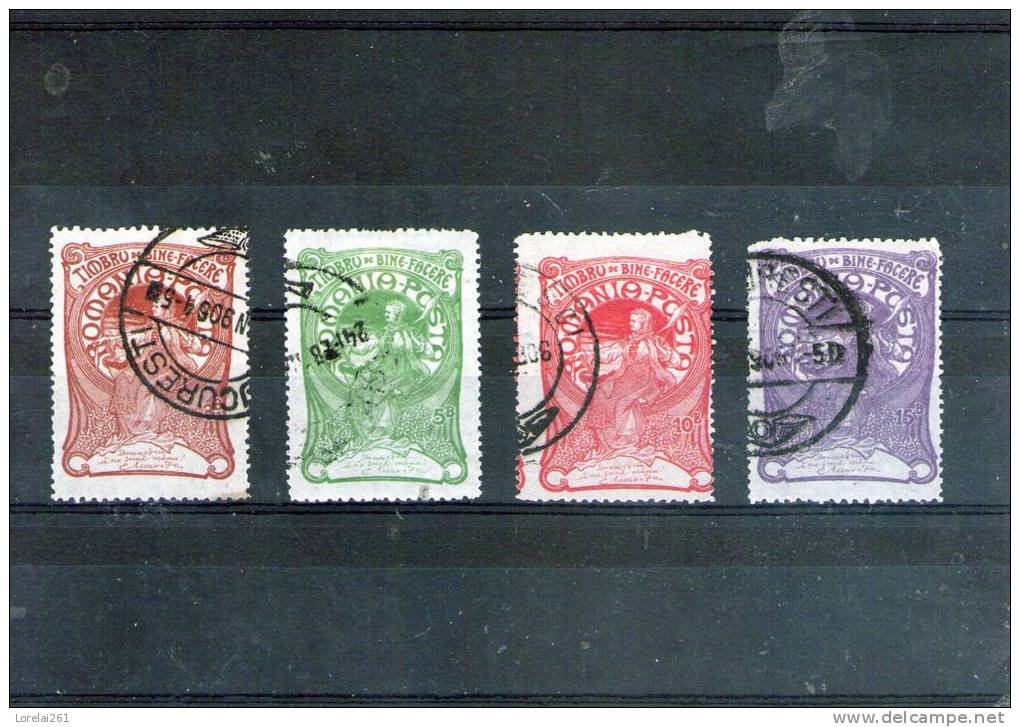 1905/6 - TORCATOAREA/Le Reinr Au Rouet Mi No 161/164 Et Yv 156/159 ORIGINAL - Used Stamps