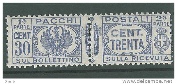 Fra376 Regno, 1927-32, Re Vittorio Emanuele,  Pacchi Postali, N. 27 30 Cent Oltremare, Aquila Sabauda Con Fasci, Intero - Postal Parcels