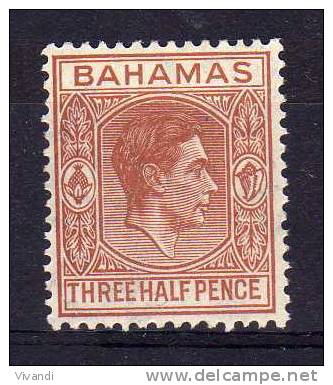 Bahamas - 1938 - 1½d Definitive (Watermark Multiple Script CA) - MH - 1859-1963 Colonie Britannique