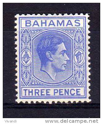 Bahamas - 1943 - 3d Definitive (Watermark Multiple Script CA) - MH - 1859-1963 Colonia Británica