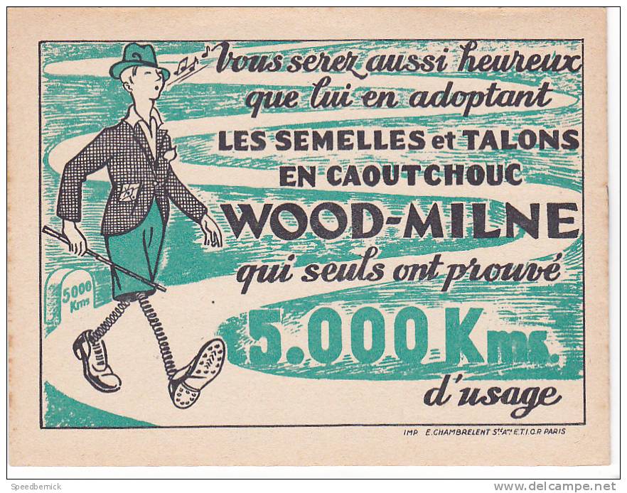 Semelles Wood-milne -brochure11x14cm 4 Feuillets. Morale Enfant Dessin Illustrateur?la Gourmandise Punie Creme - Publicités