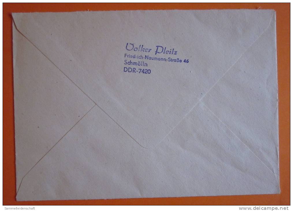 DDR Brief Gelaufen 1980 Schmölln MeF - Briefe U. Dokumente