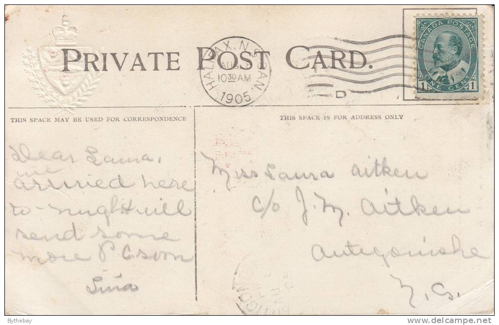 Government House, Halifax, N.S. Postmark Halifax, NS AUG 8 1905 - Halifax