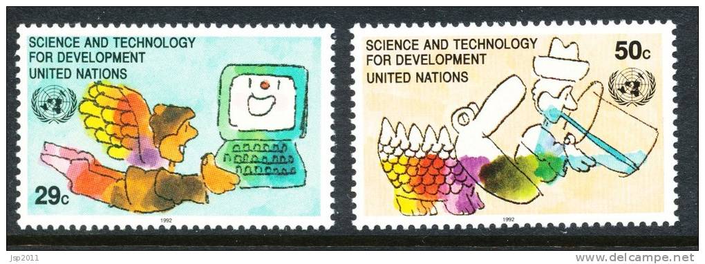 UN New York 1992 Michel 635-636, MNH** - Ungebraucht