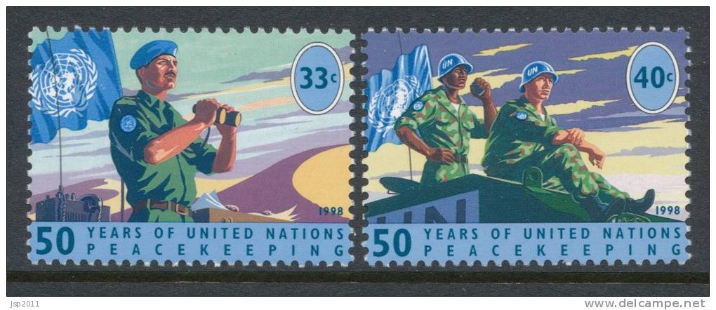 UN New York 1998 Michel 785-786, MNH** - Unused Stamps