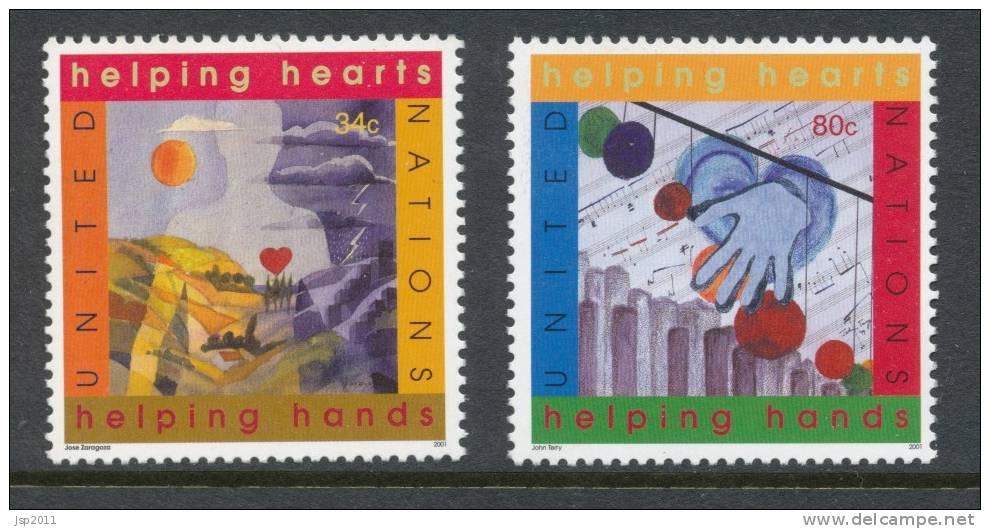 UN New York 2001 Michel 860-861, MNH** - Unused Stamps