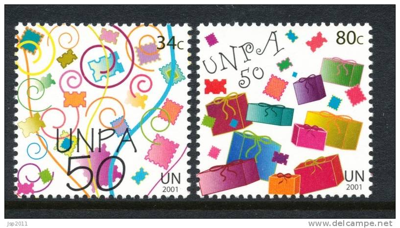 UN New York 2001 Michel 881-882, MNH** - Unused Stamps