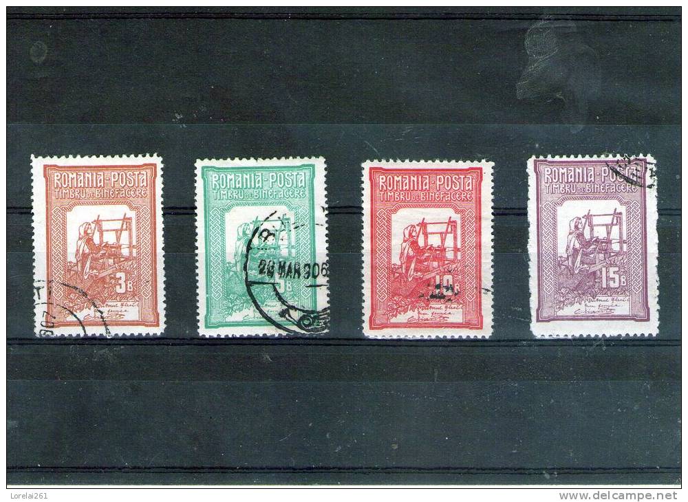 1905/6 - TESATOAREA/Tissant  Mi No 165/168 Et Yv No 164/167 - Gebraucht