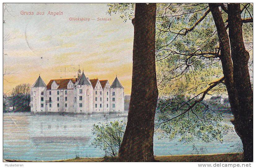 ## Germany PPC Gruss Aus Angeln Glücksburg - Schloss Serie No. 10 Verlag H. Jacobsen GLÜCKSBURG (Ostsee) 1903 (2 Scans) - Gluecksburg