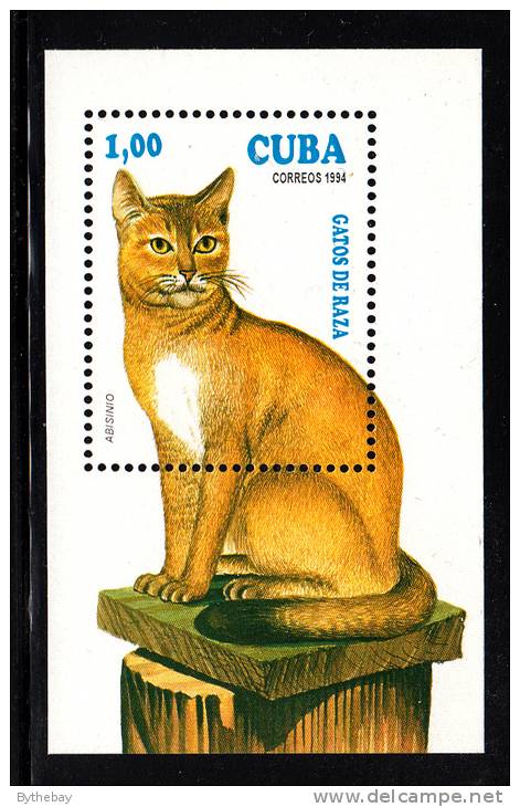 Cuba MNH Scott #3558 Souvenir Sheet 1p Abyssinian Cat - Ongebruikt