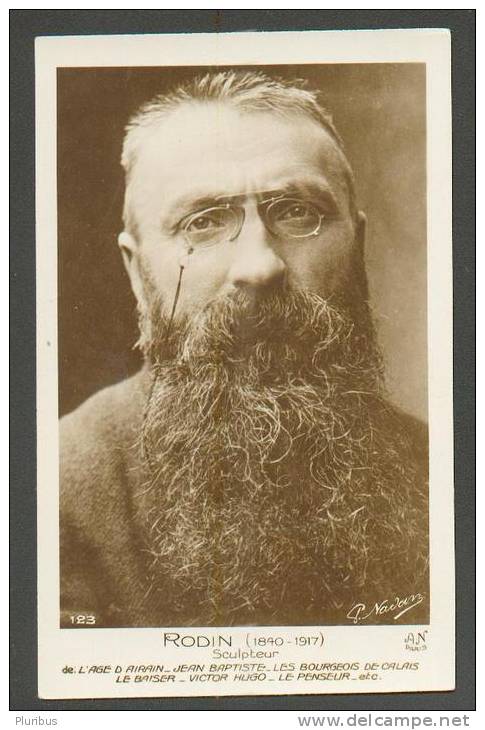 FRANCE  SCULPTOR  ARTIST RODIN  , OLD POSTCARD - Artistes