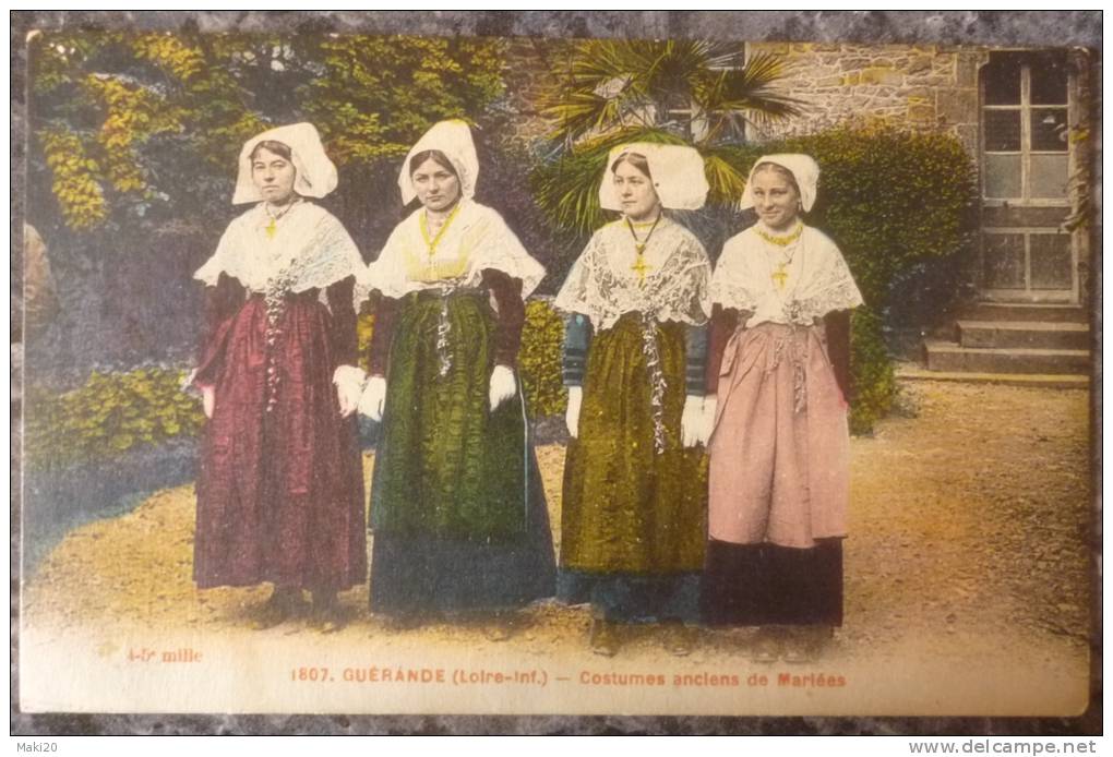 (44).GUERANDE.LOT DE 3 CPA.FOLKLORE.PALUDIERS.               TBE. - Guérande