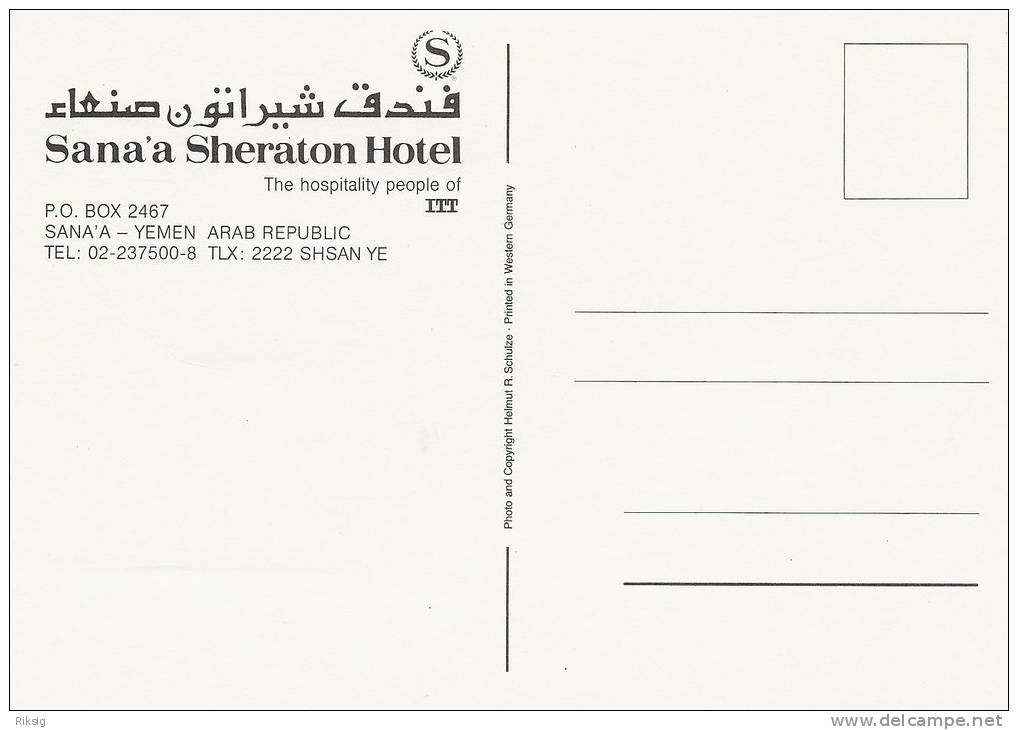 Yemen Sana `a Sheraton Hotel  A-142 - Yemen