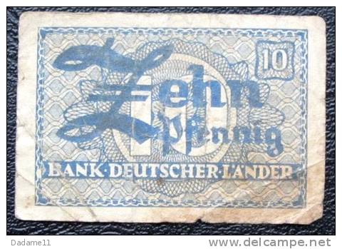 10 Pfennig Allemagne - 10 Pfennig