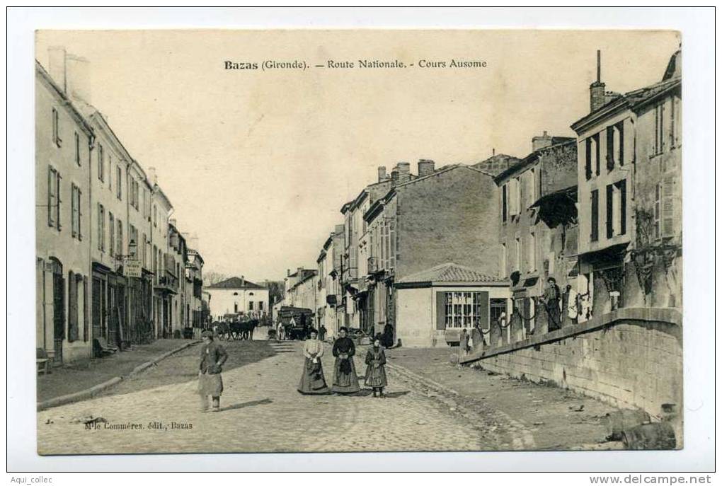 BAZAS  33 GIRONDE ROUTE NATIONALE COURS AUSOME - Bazas