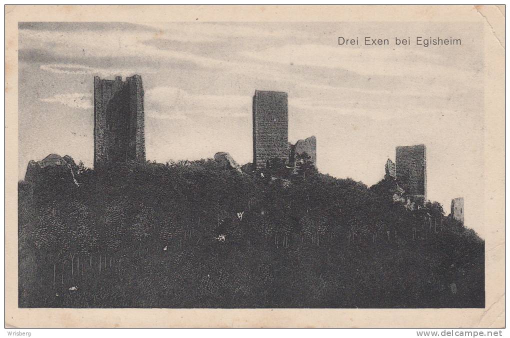 1. / Res. I. R. 74 + Cachet 19. Reserve Div. Du 24/11 (1915) Sur CP "Drei Exen Bei Egisheim" - Guerre De 1914-18