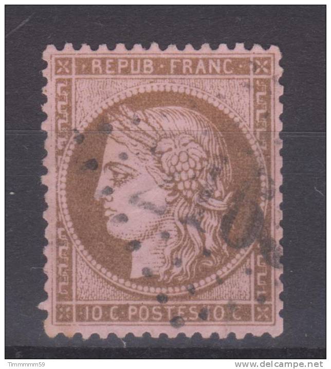 Lot N°20068  Variété/n°58, Oblit GC 2163 MAIGNELAY(58), Ind 4 ???, Filet OUEST - 1871-1875 Cérès