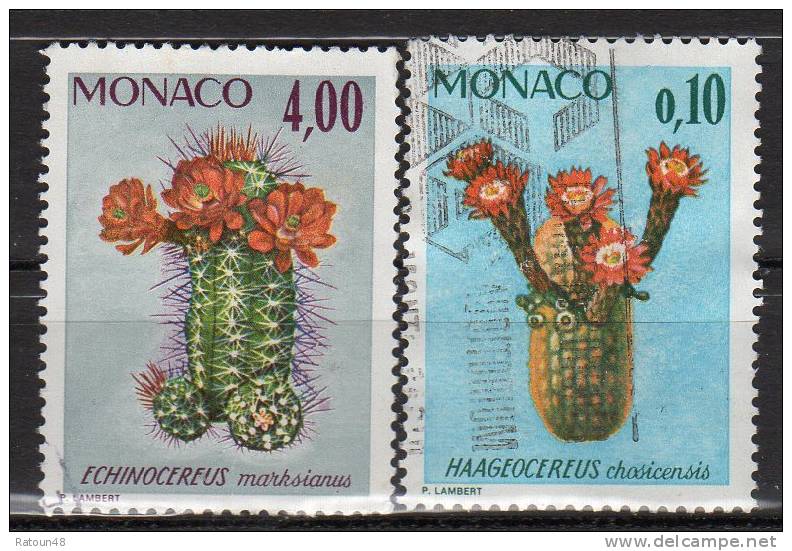 N° 997 - 1002 - Oblitéré - Cactus -Monaco - Collections, Lots & Series