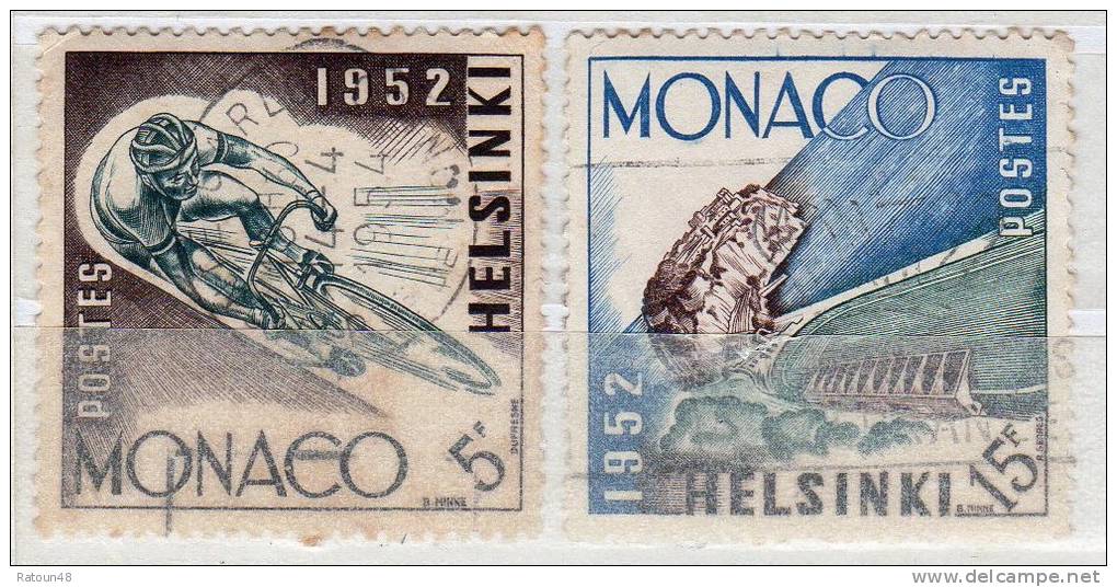 Lot De 2 Timbres - Oblitéré -sports  -Monaco - Lots & Serien