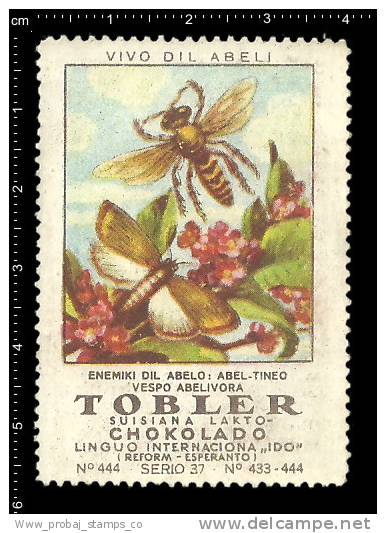 Old Original German Poster Stamp (cinderella Reklamemarke Vignette) Bee Hives Honey Beekeeping Biene Nesselsucht - Abeilles